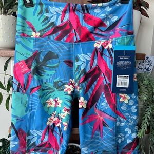 Marika Elsa Vallarta blue aloha mix medium 9” bike short